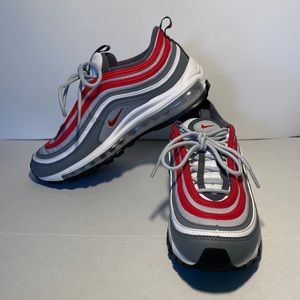 Nike, Size 5.5 (US), Red/Grey